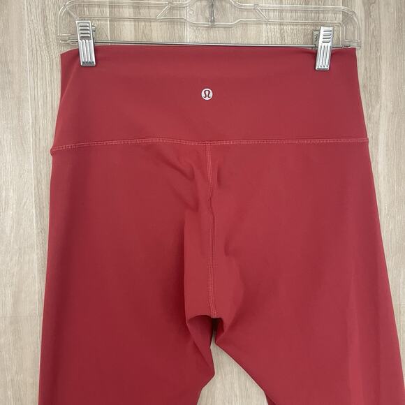 Lululemon Align High-Rise Pant Size 10 Women Pomegranate Yoga Soft Workout Capri - Picture 3 of 13